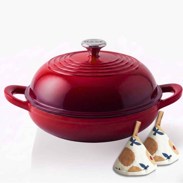 Garnek do pieczenia chleba<br>CZERWONY